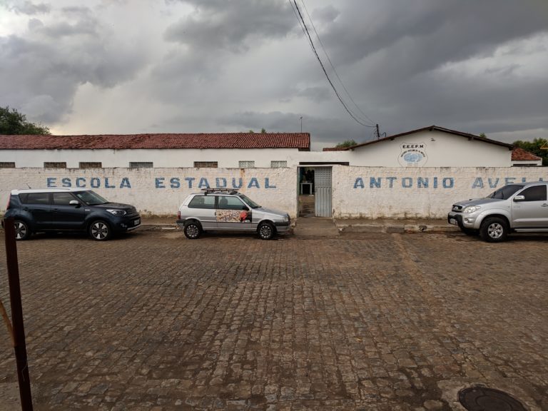 Outside Wall for the Local School hosting the Mission Team