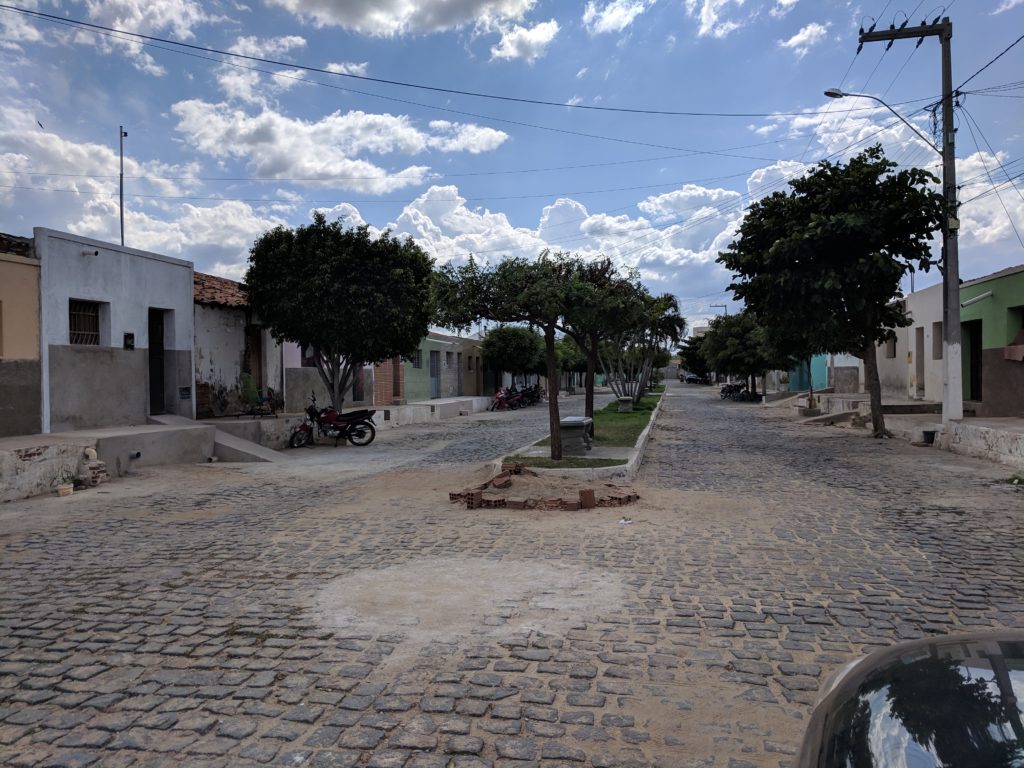 A Clean neat Street in Olho dAgua