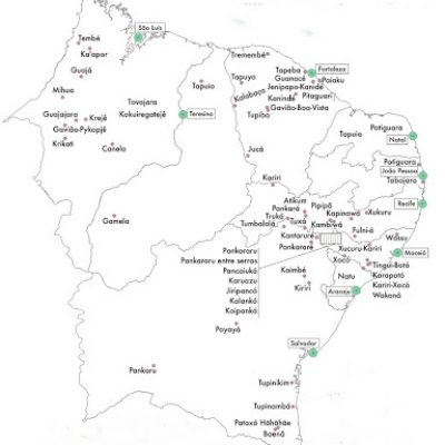 Northeast Brazil location of Indigenous Peoples